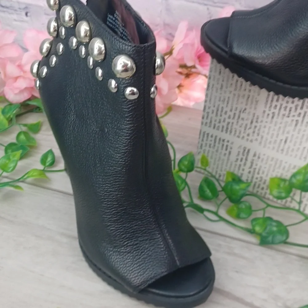 Karl Lagerfeld Bonnie Peep Toe Bootie NWT